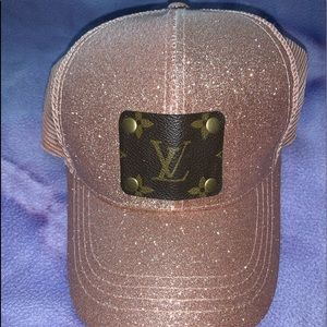 Up-cycled trucker hat❤️❤️